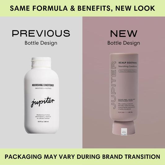 Jupiter Nourishing Conditioner rich cream texture nourishes locks for smoother manageability.