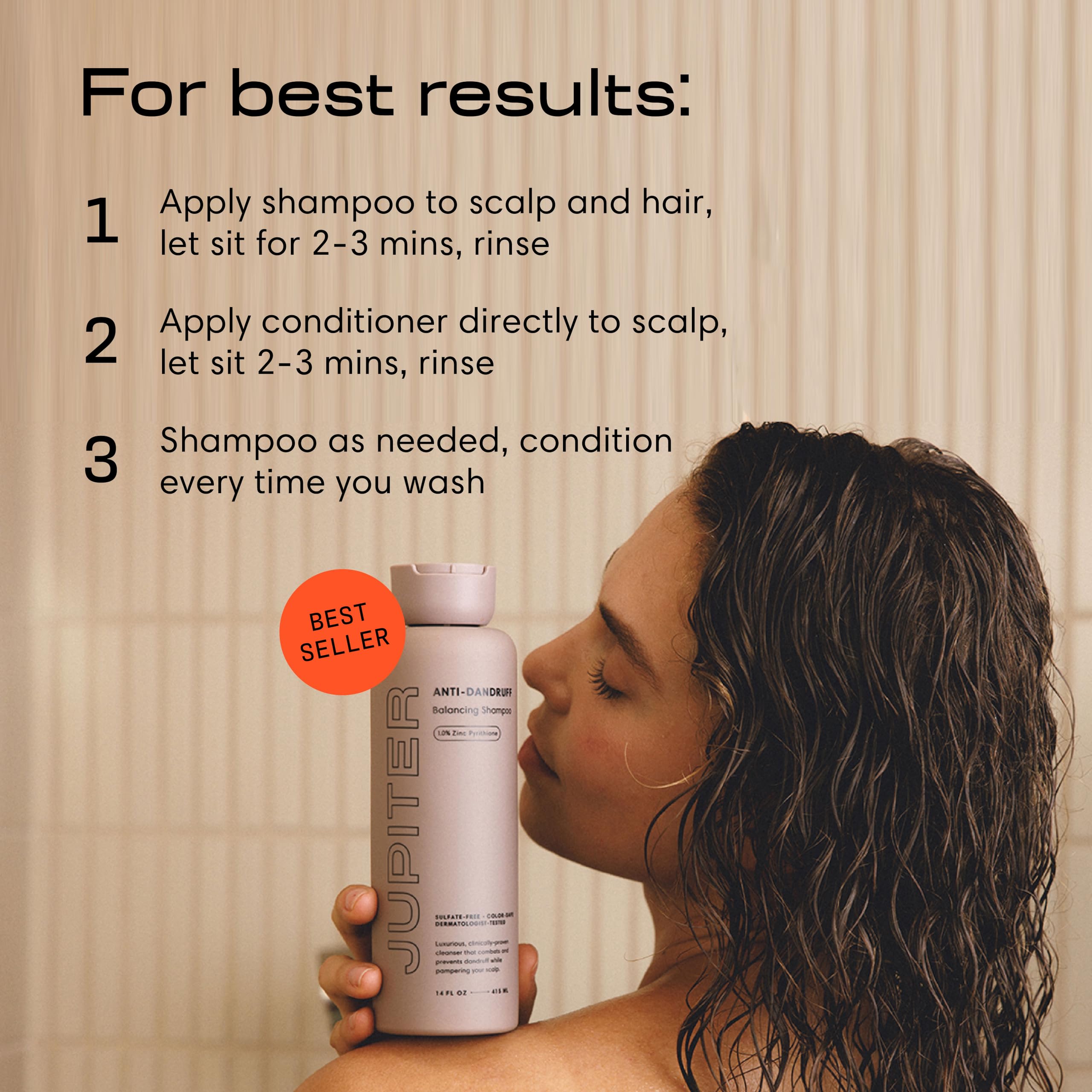Jupiter Sugar Kelp Hydration bottle provides lightweight moisture for itchy scalps.