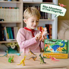 JuraFizz 20-pack dino bath bombs for kids' baths.