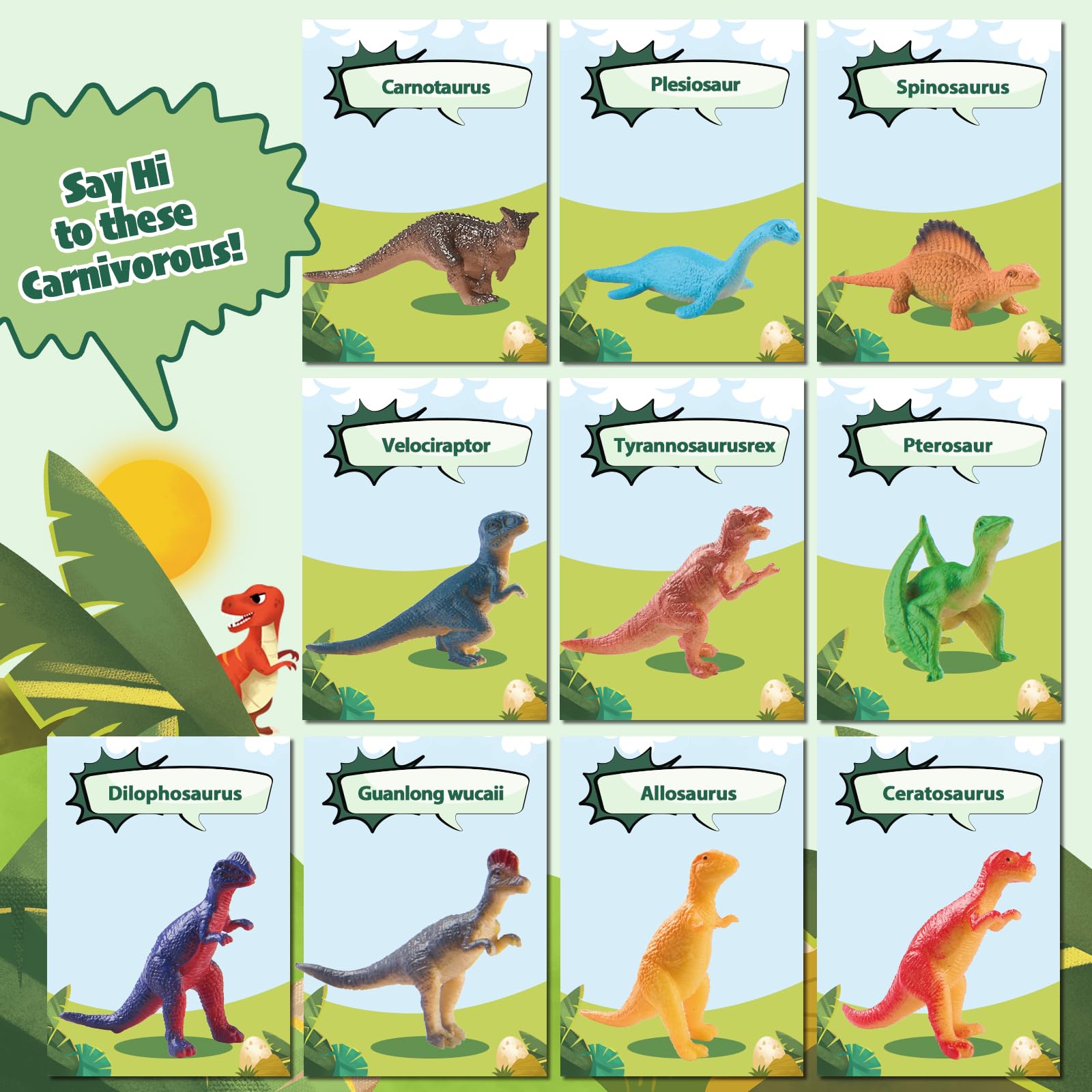 Each bomb hides an exclusive dino toy to spark play.