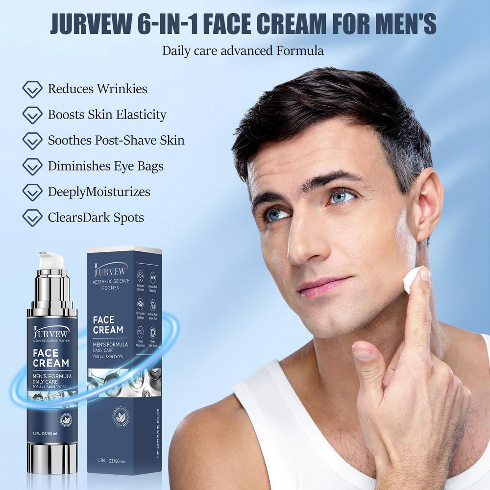 JURVEW 6-in-1 cream close-up showing wrinkle reduction potential.