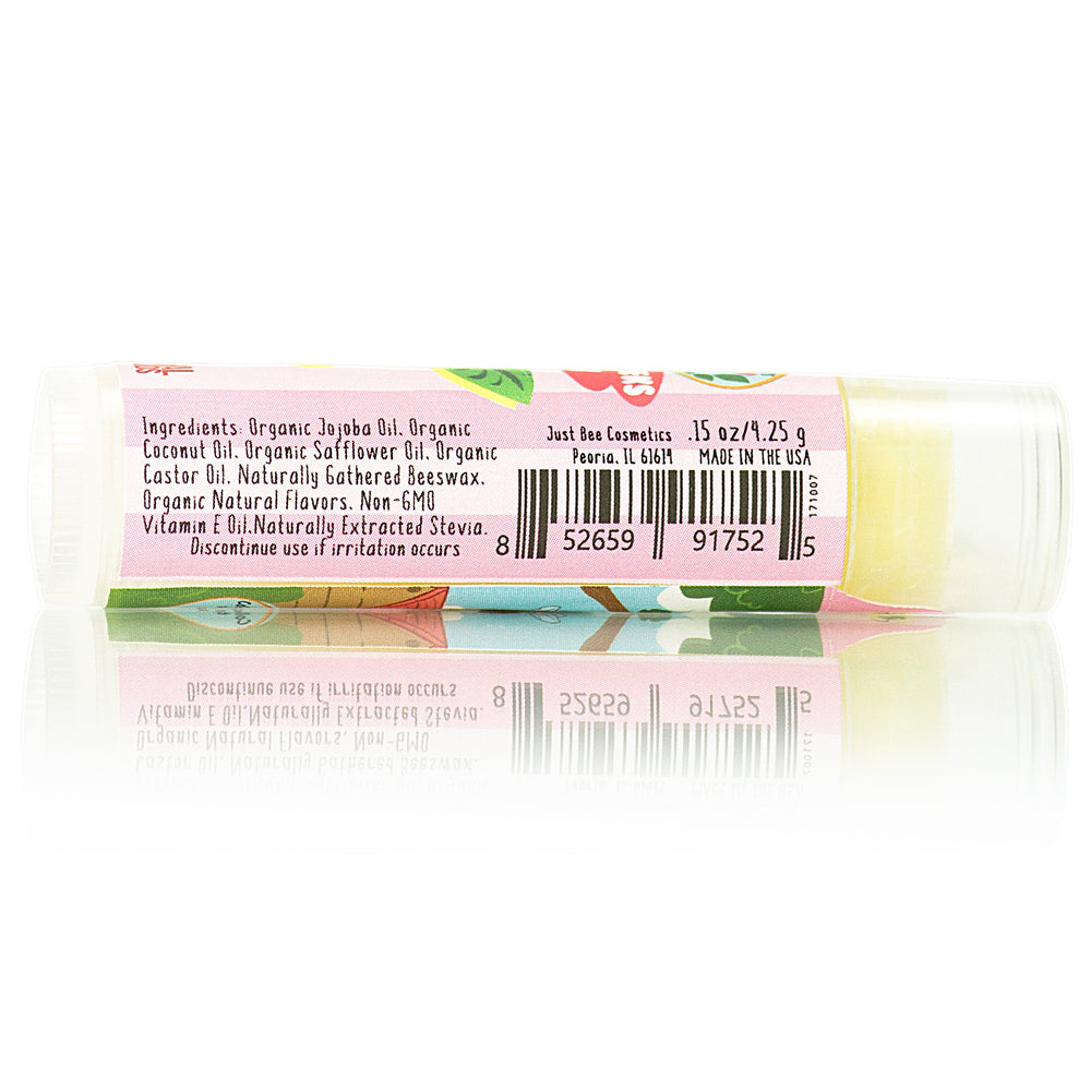 Just Bee Lappy Lips orange you glad it's not banana lip balm, zesty scent