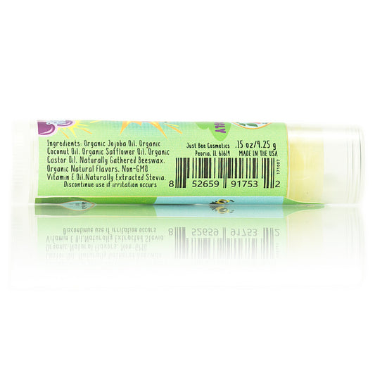 Just Bee Lappy Lips strawberry sunshine lip balm with fruity scent for kids