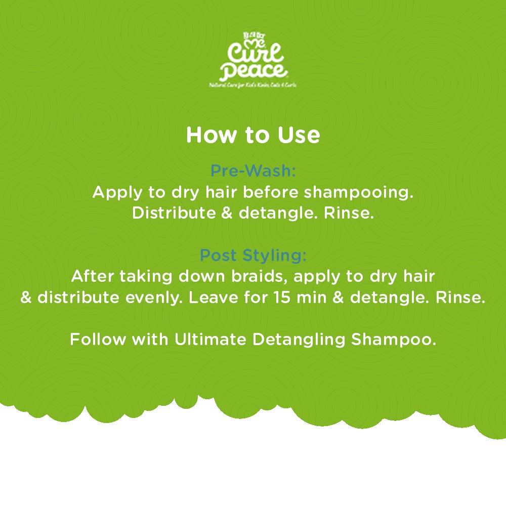 Just For Me Curl Peace detangler post-styling use after braid take-down