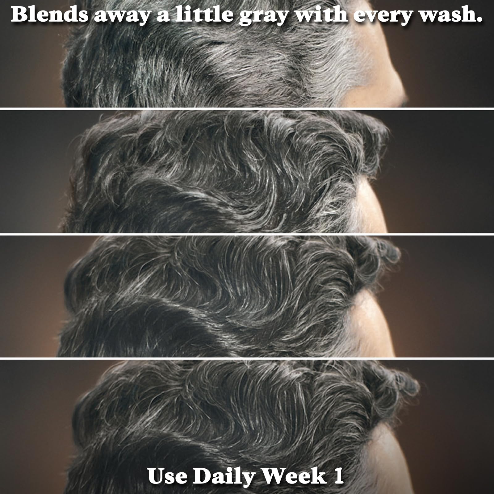 Just For Men Control GX 2-in-1 shampoo and conditioner on a bathroom shelf.
