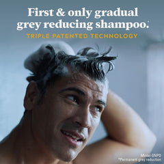 Just For Men Control GX after-use hair tone appears more even.