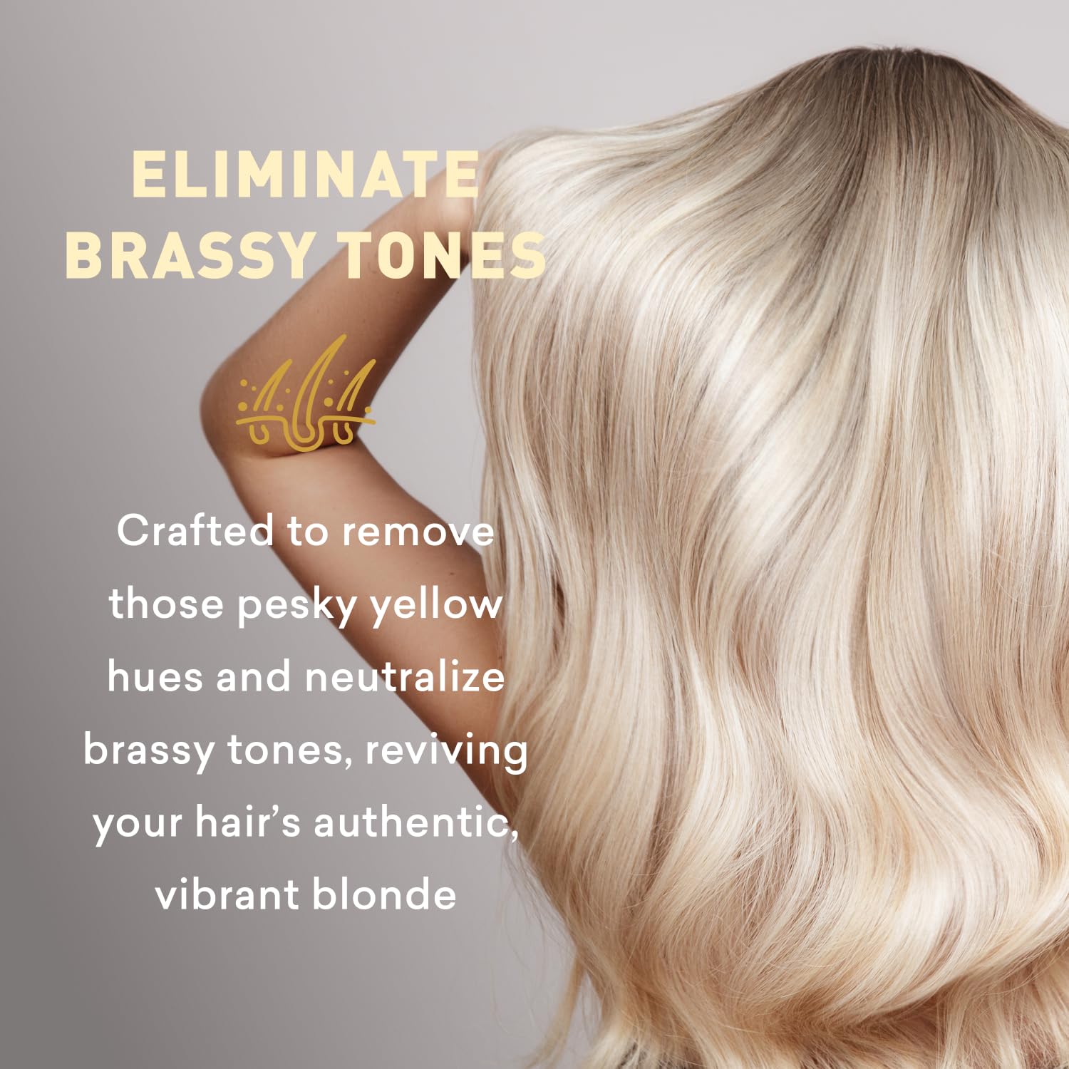 Just Nutritive Blonde Shampoo nourishing ingredients closeup for hydration