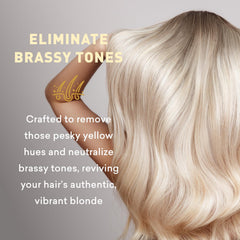 Just Nutritive Blonde Shampoo nourishing ingredients closeup for hydration