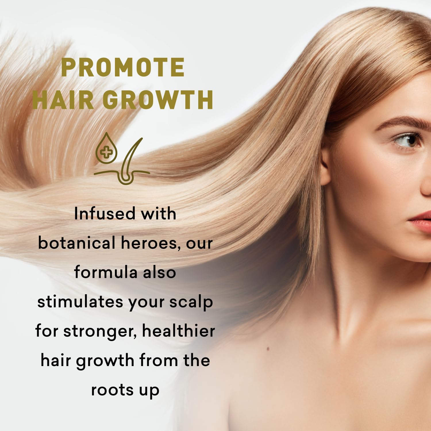 Just Nutritive Blonde Shampoo sulfate-free formula closeup emphasizing clean cleanse