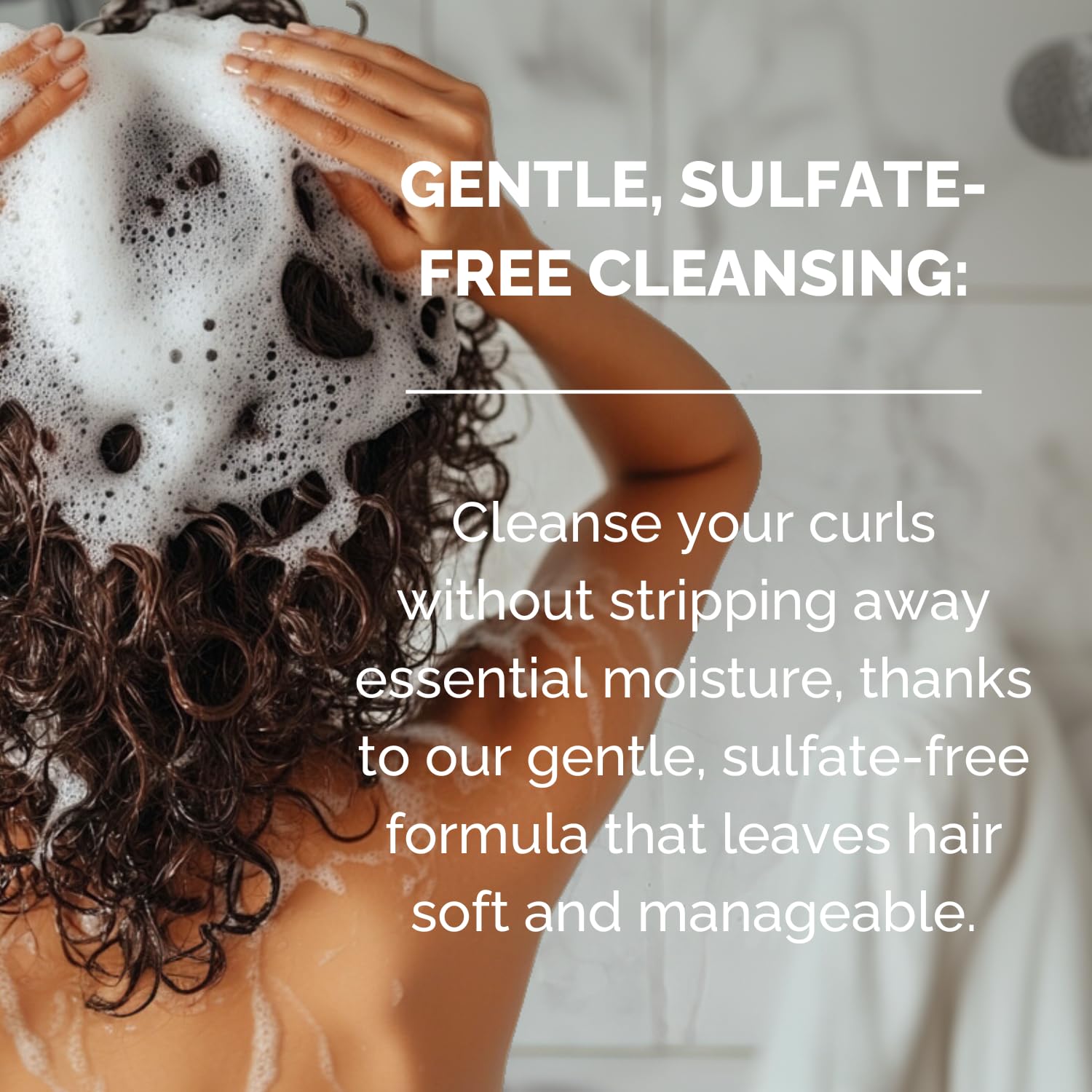 Just Nutritive Curly Shampoo vegan and cruelty-free seal signals ethical care