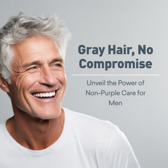 Just Nutritive gray hair shampoo lather across strands for even tone