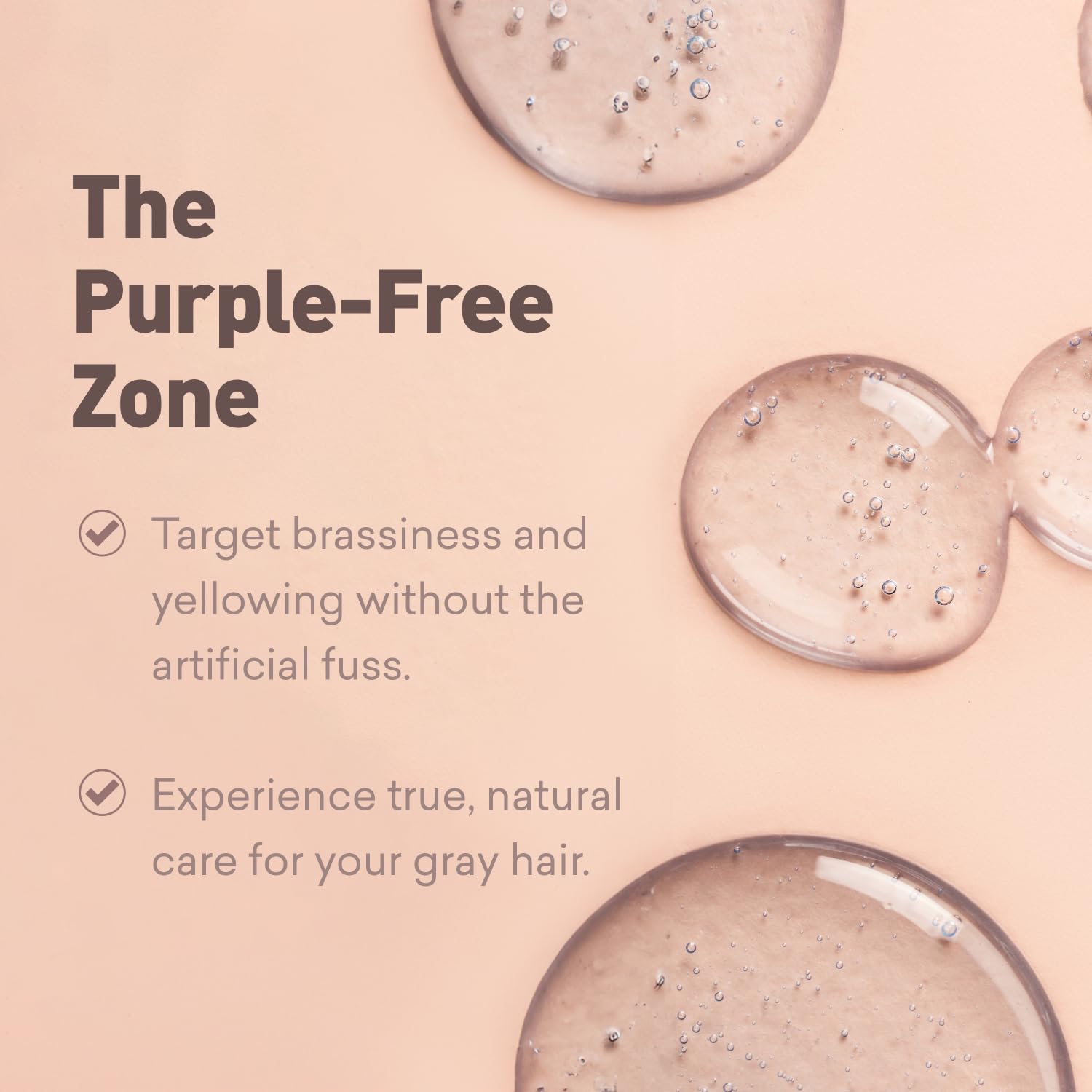Just Nutritive gray hair shampoo packaging showing 8 oz bottle