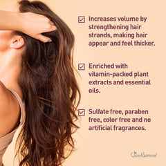 Just Nutritive Grow New Hair Shampoo packaging on shelf with clean label