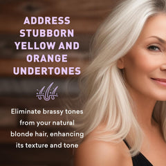 Just Nutritive purple shampoo packaging on shelf