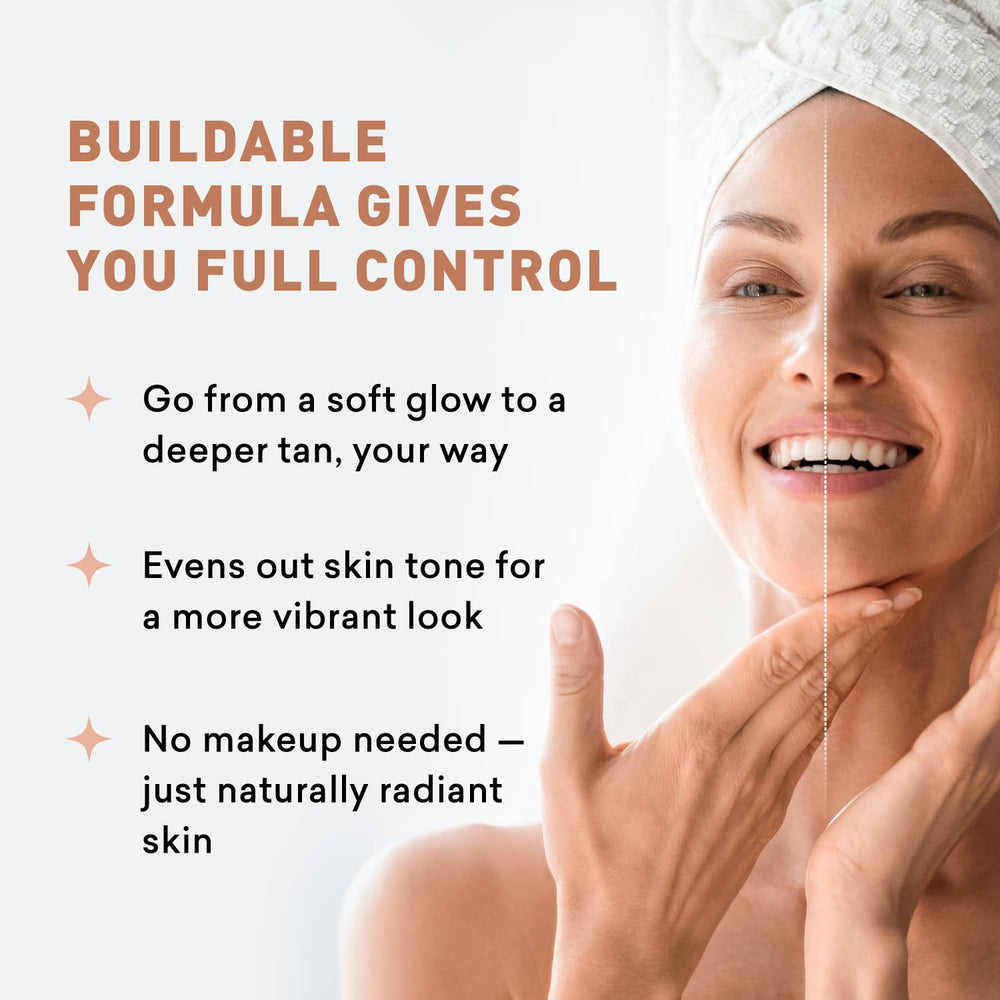 Just Nutritive sunless tanning daily facial cream fragrance closeup captures citrus notes for a refreshing scent.