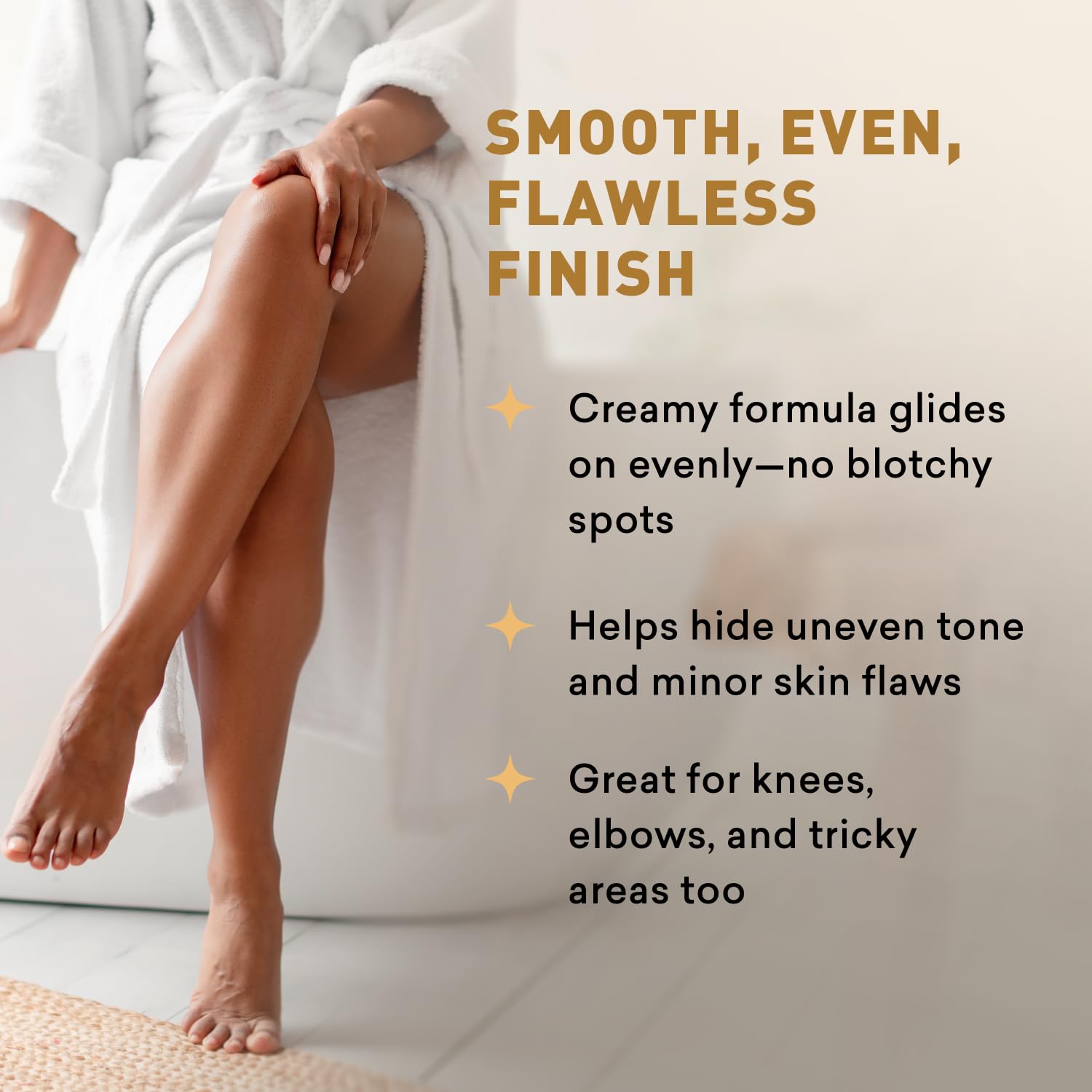 Just Nutritive Sunless Tanning Lotion Dark Tones color develops in 12–24 hours