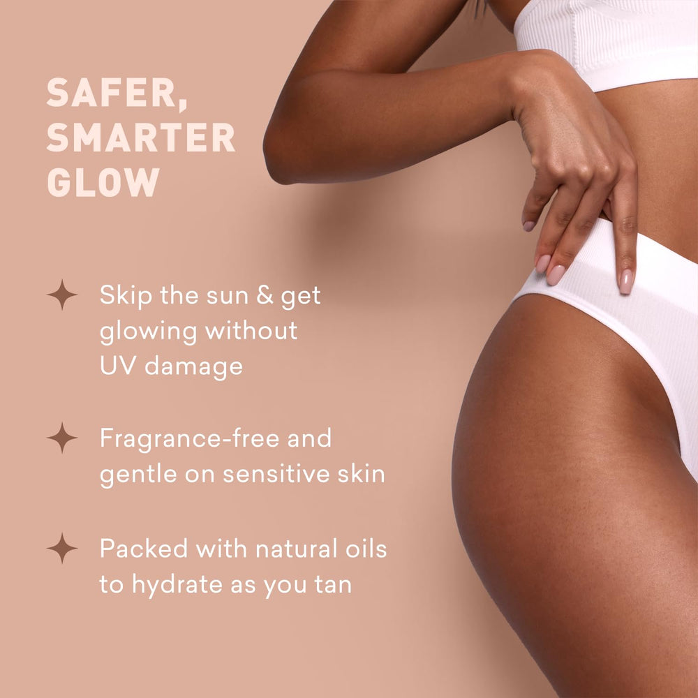 Just Nutritive Sunless Tanning Lotion Dark Tones USA cruelty-free product