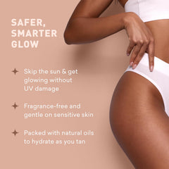 Just Nutritive Sunless Tanning Lotion Dark Tones USA cruelty-free product