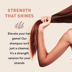 Just Nutritive Thin Hair Shampoo foam shows clean cleansing and fullness