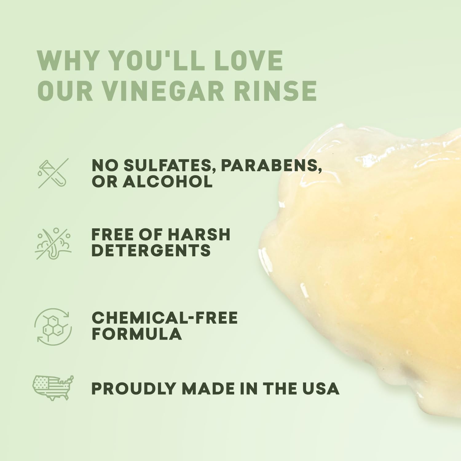 Just Nutritive Vinegar Rinse Cleanser scalp-balance promotes smoother hair.