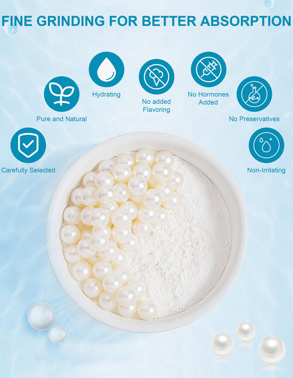 Jutqut Pearl Powder natural-glow suggests radiant, refreshed skin after use.