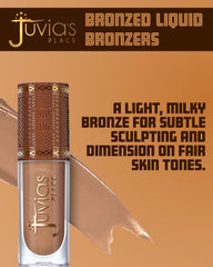 Juvia's Place Biscotti liquid bronzer applicator enables precise, mess-free application.