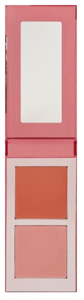 Juvia's Place Blushed Duo Blush closeup reveals buildable color texture.