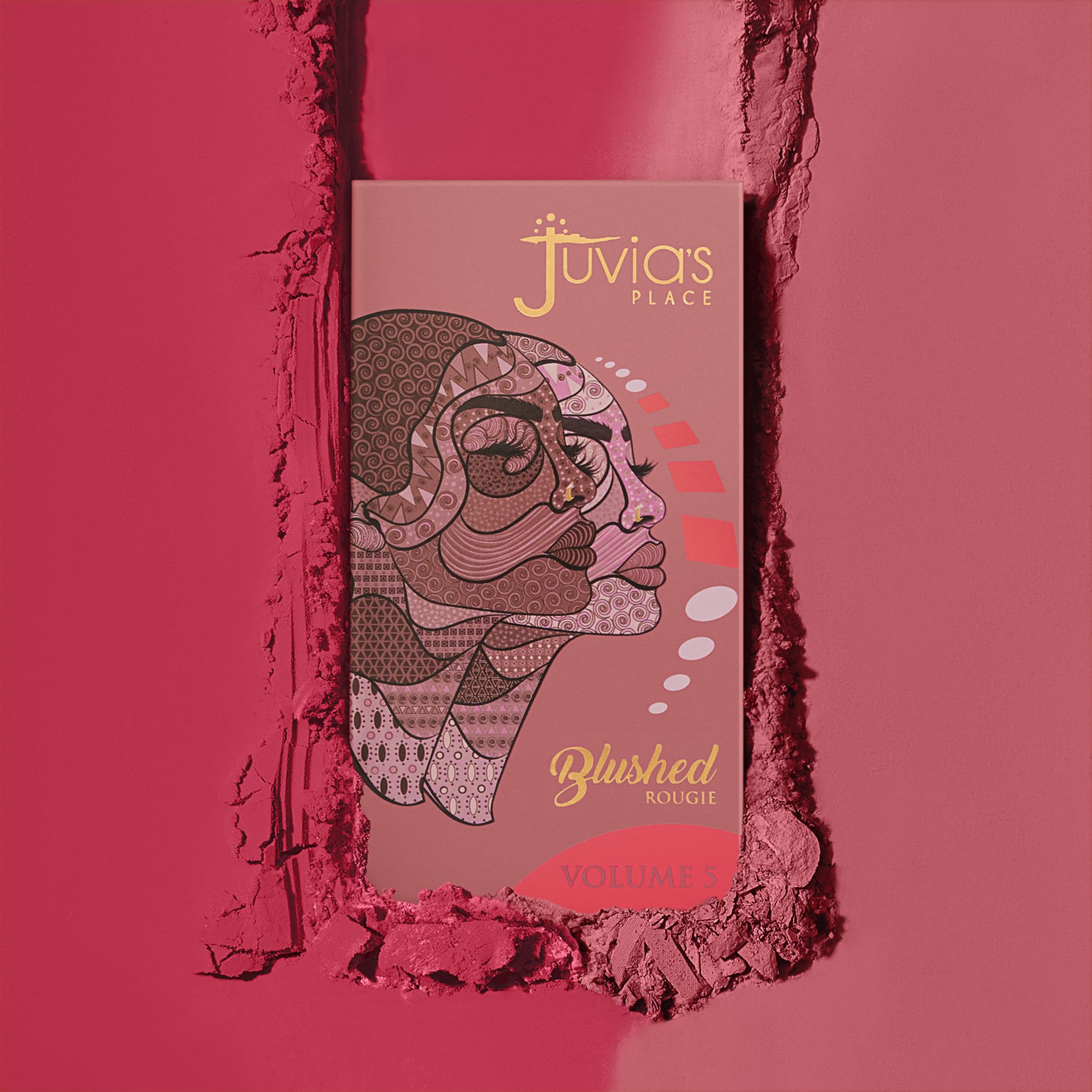 Juvia's Place Blushed Duo Blush on-cheek powder for easy application.