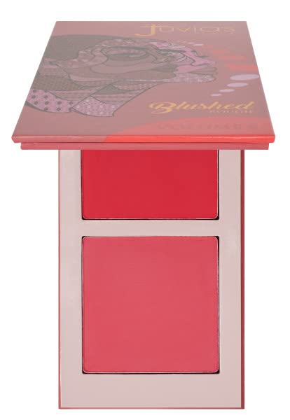 Juvia's Place Blushed Duo Blush rosy nude swatch for a natural flush.