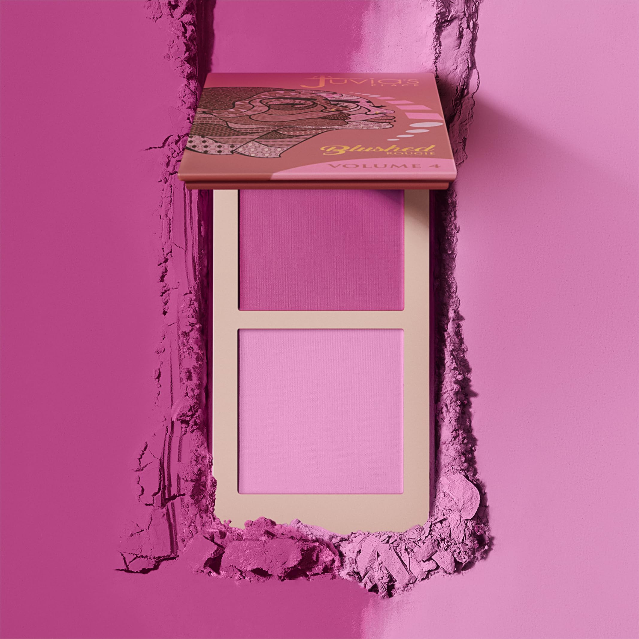 Juvia's Place Blushed Duo two-tone blush blends effortlessly for a natural contour.