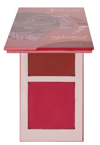 Juvia's Place Blushed Duo Volume 3 palette closeup showing two complementary shades for natural radiance.
