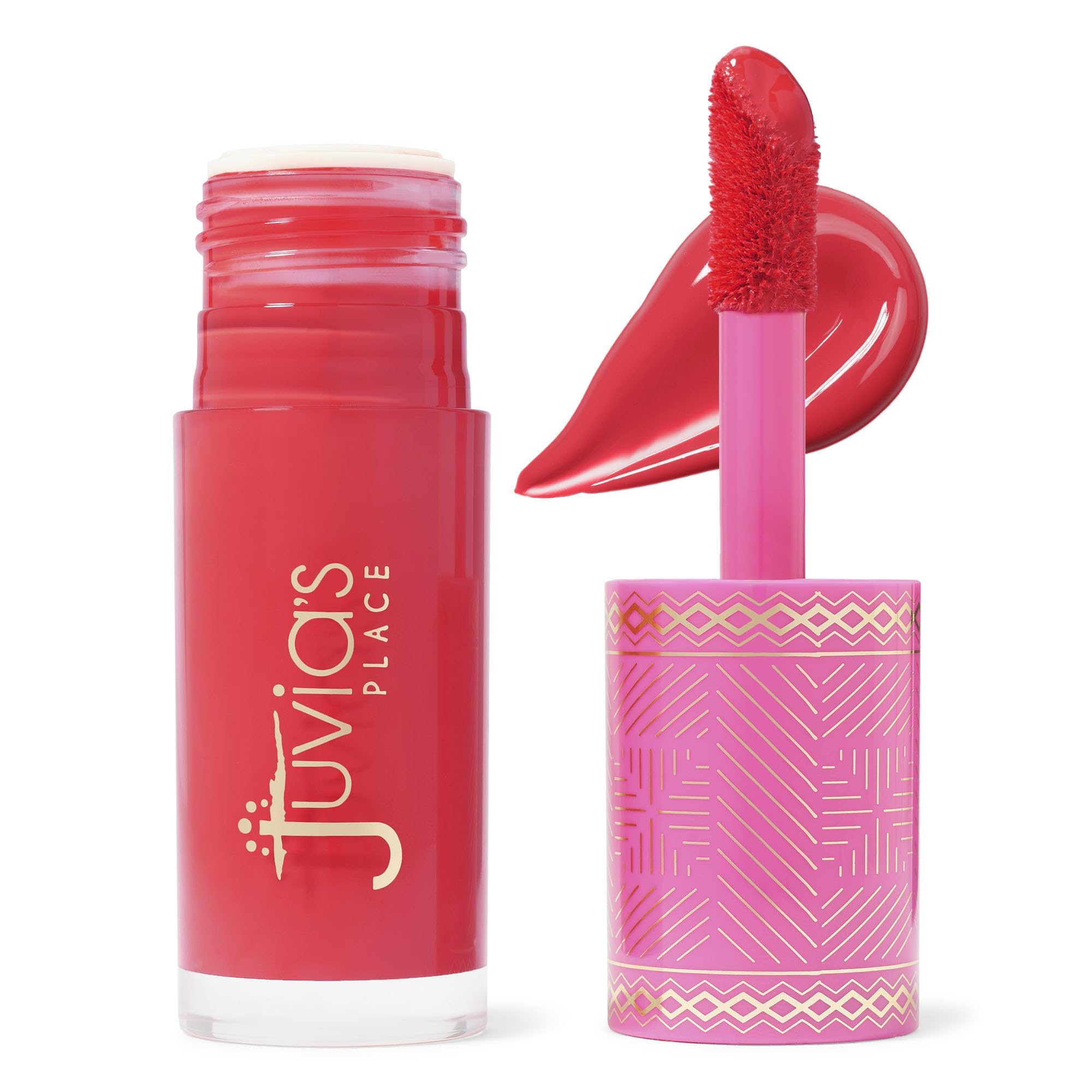 Juvia's Place BarbieRose bottle ready for seamless application and natural flush