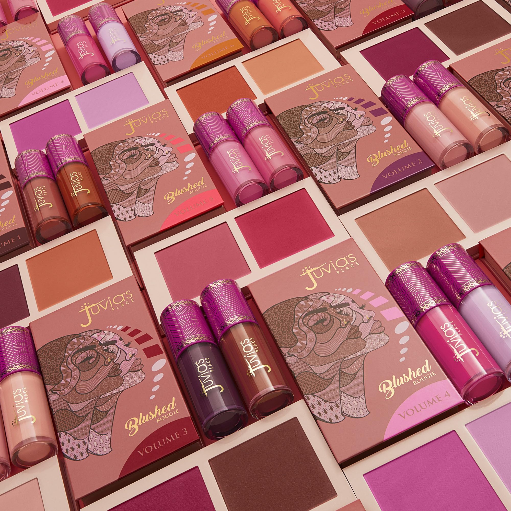 Juvia's Place Blushed Liquid Blush BlushLily packaging showcases convenient, travel-friendly design.