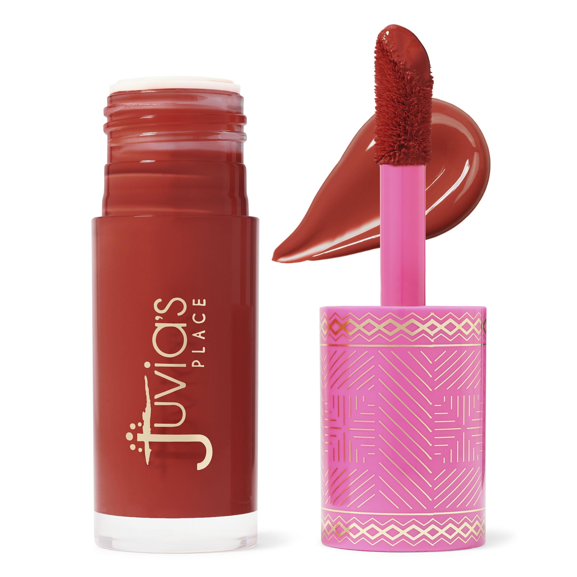 Juvia's Place Blushed Liquid Blush LilyLove pump dispensing easy, even color on cheeks.