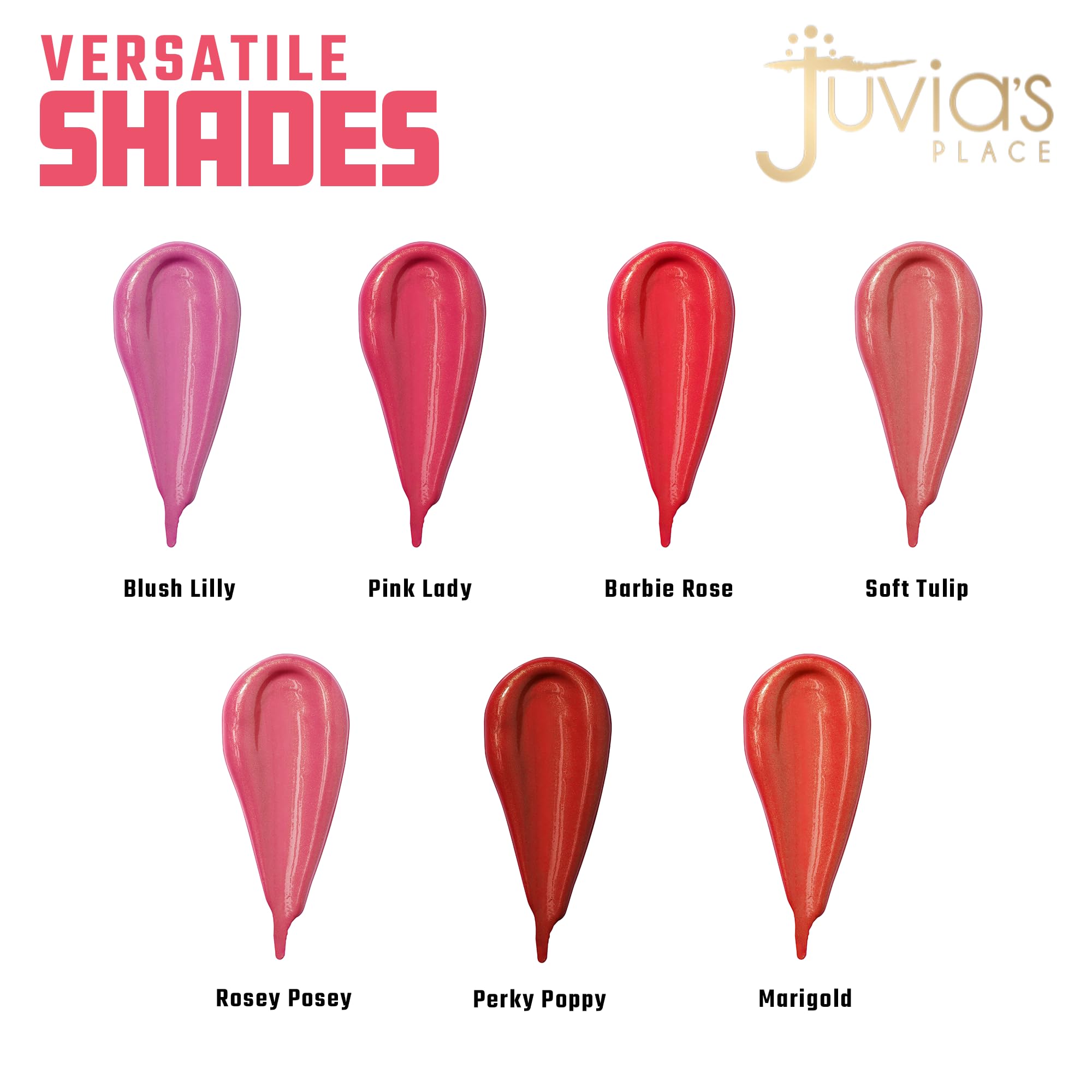 Juvia's Place swatch texture shows smooth blending and buildable color for a natural flush.