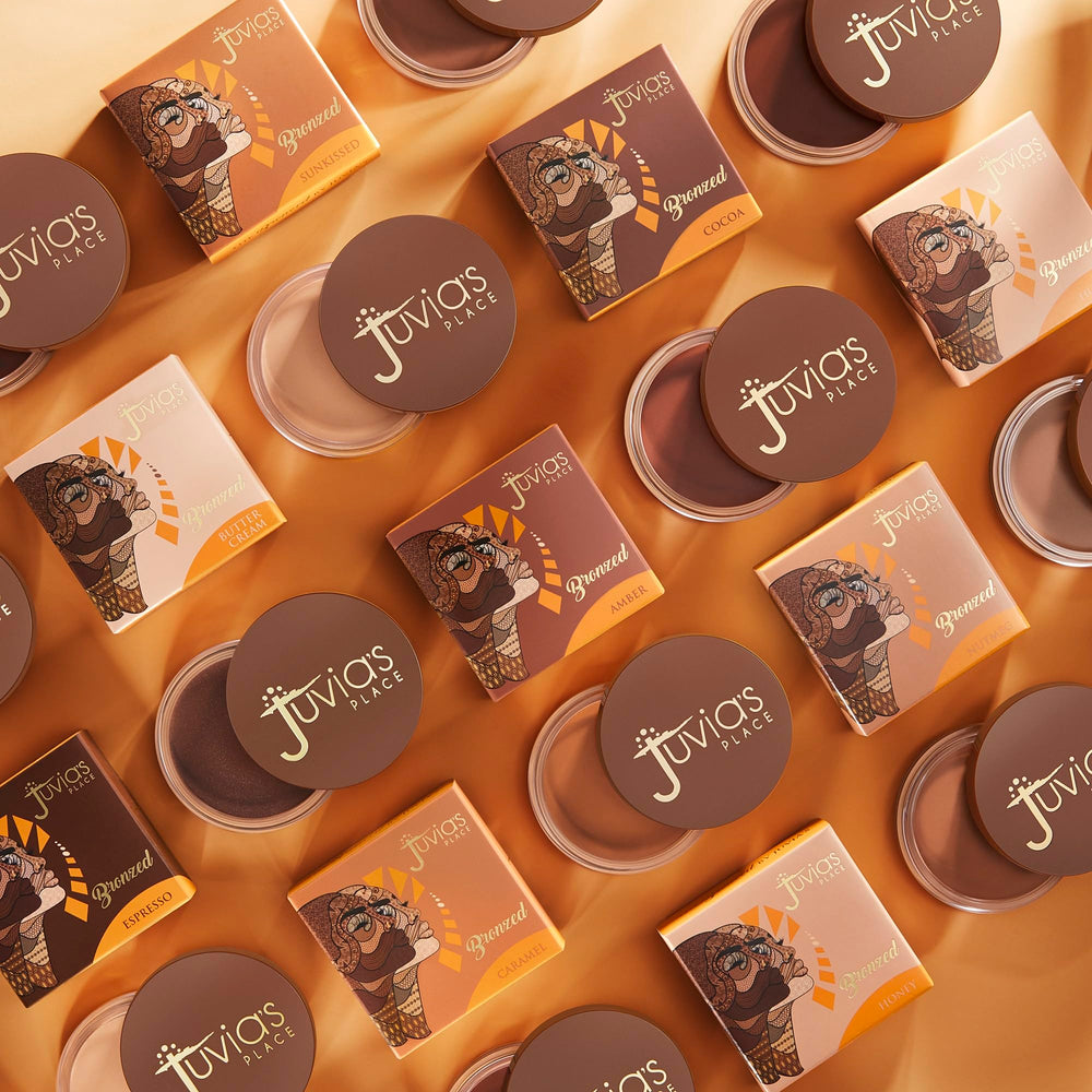 Juvia's Place Caramel shade close-up highlights buildable pigment