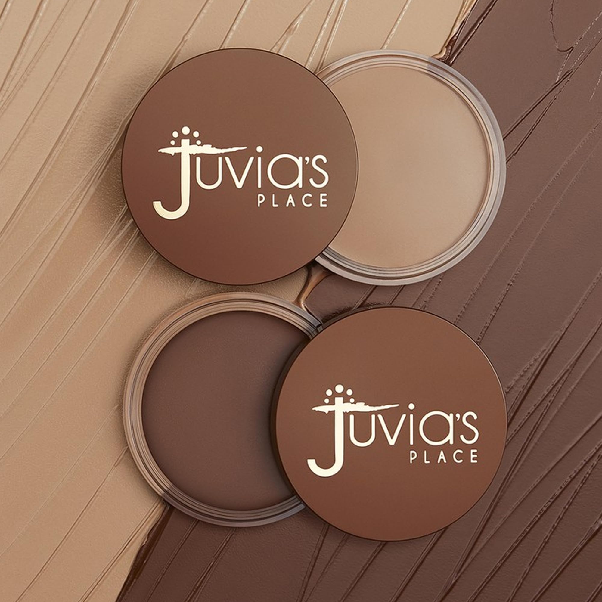 Juvia's Place Bronzed Cream Bronzer on cheek demonstrates even coverage