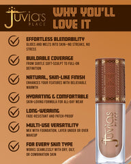 Juvia's Place Bronzed Liquid Bronzer Cinnamon foundation mix for extra depth.