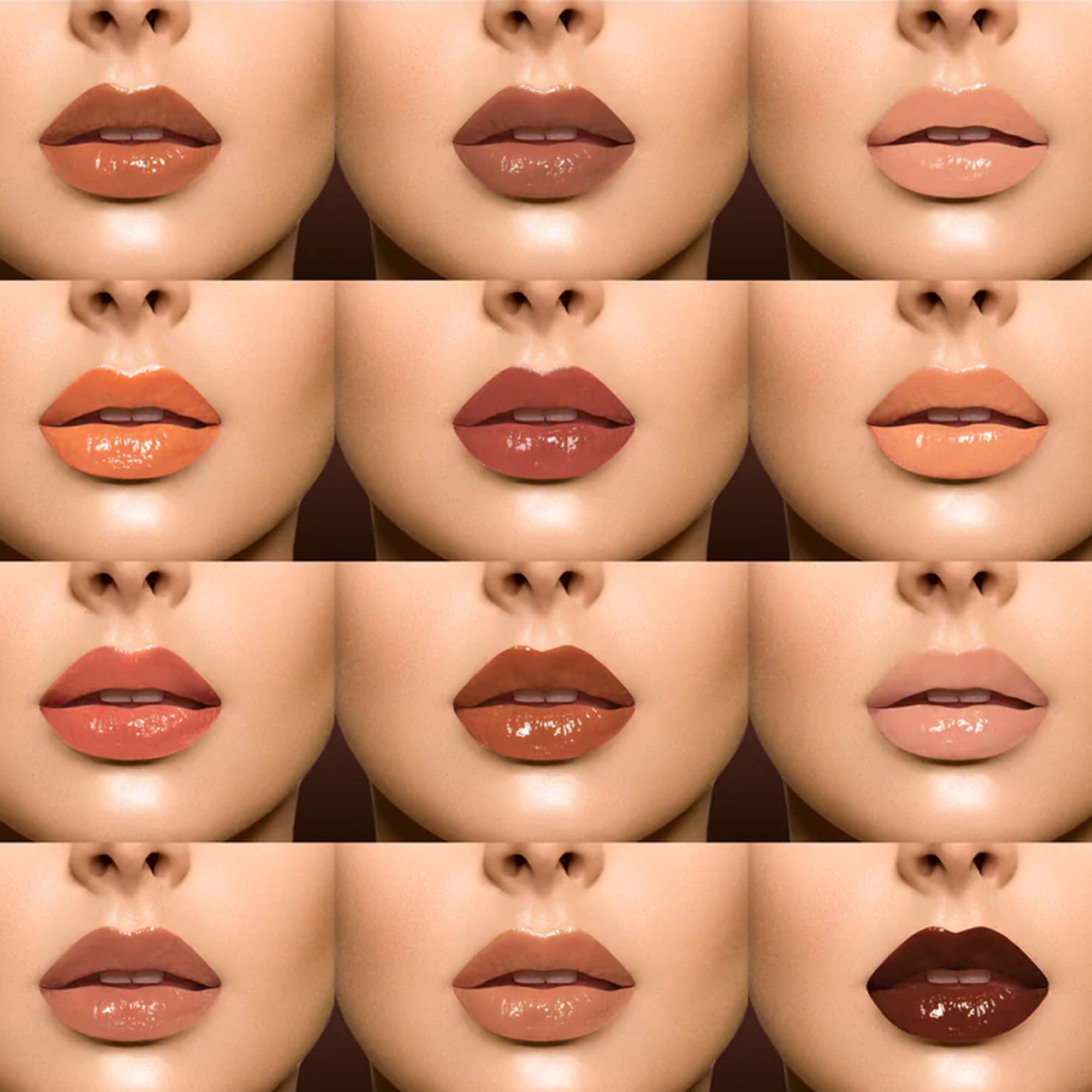Juvia's Place Coffee Shop Lip Gloss Butterscotch tinted shine on lips.