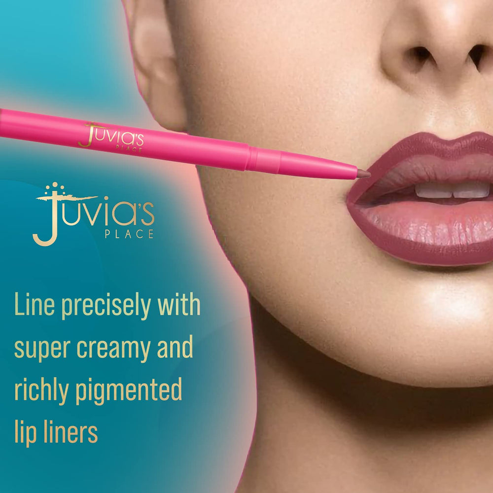 Juvia's Place Cocoa Latte swatch showing rich warmth and smooth edge definition.