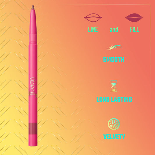 Juvia's Place Espresso shade swatch highlighting long-lasting, kiss-proof lip color.