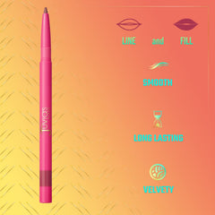 Juvia's Place Espresso shade swatch highlighting long-lasting, kiss-proof lip color.