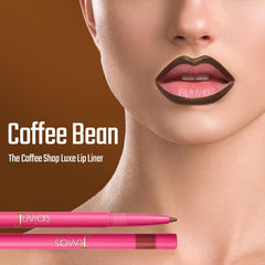 Juvia's Place Coffee Shop Luxe Lip Liner smudge-resistant color retention.