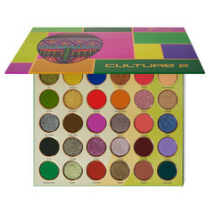 Juvia's Place Culture 2 palette with 30 shades for vibrant eye looks that last.