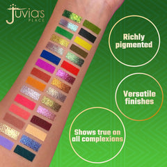 Juvia's Place Culture 2 rich glitters enhance glam eyelids.