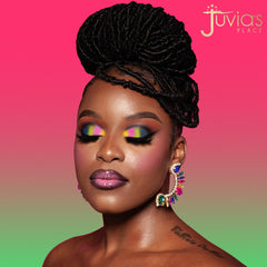 Juvia's Place Culture 2 high-pigment formula delivers bold color payoff.