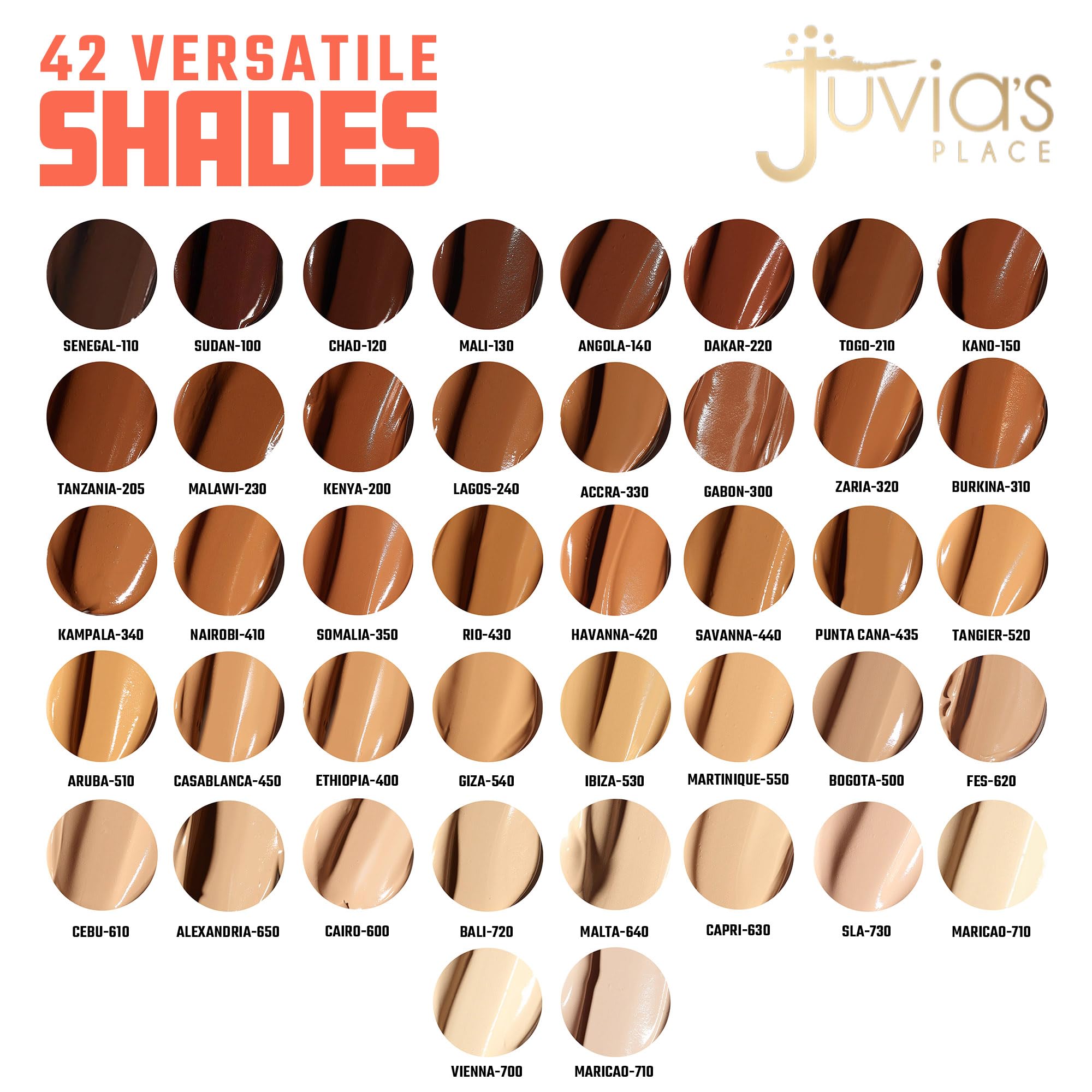 Juvia's Place I Am Magic foundation applied on skin demonstrates lightweight blendability
