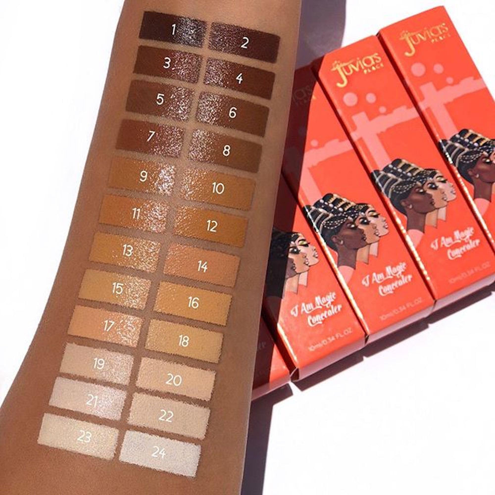 Juvia's Place I Am Magic Concealer J24 waterproof stays put through sweat and humidity.