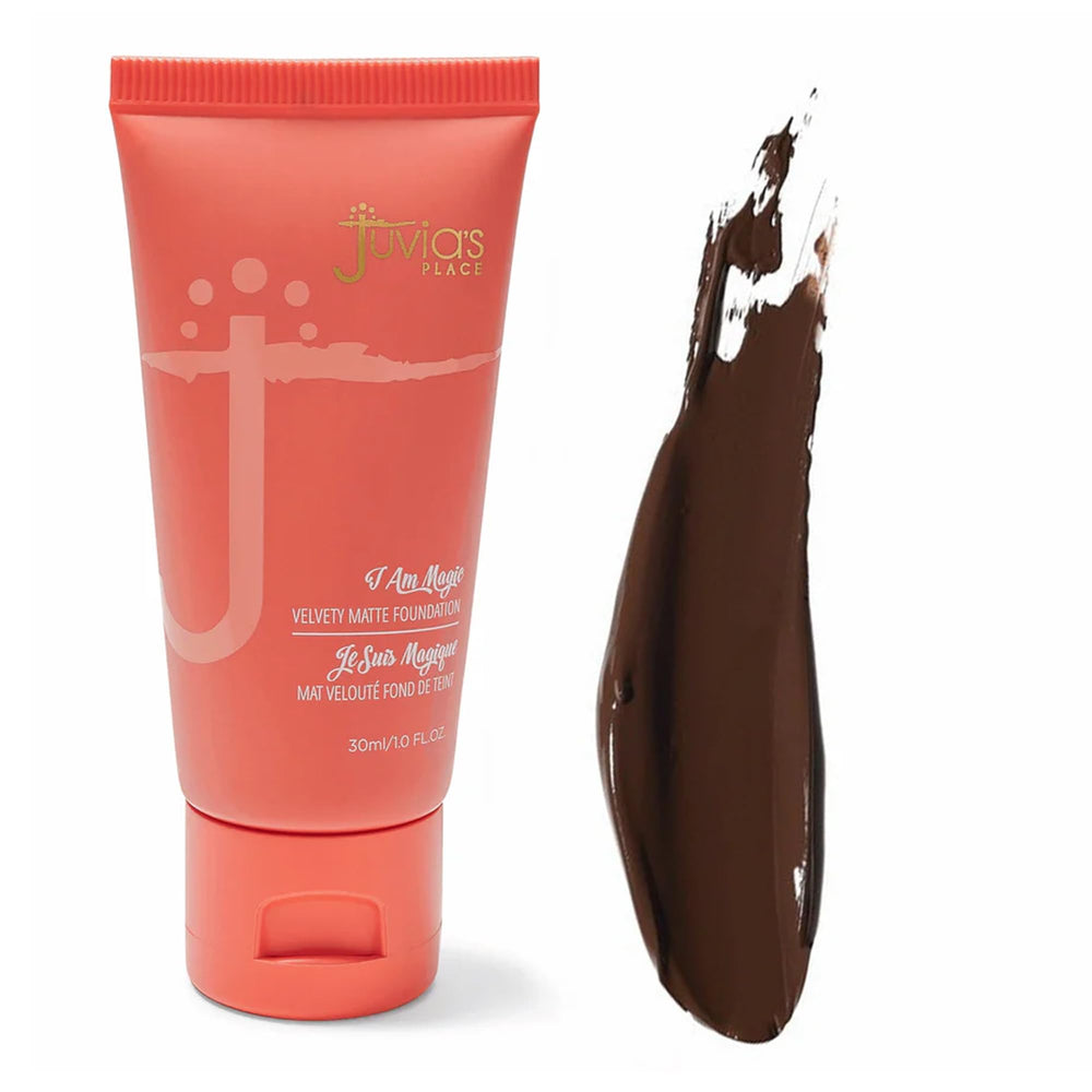 Juvia's Place I Am Magic Velvety Matte foundation swatches on skin