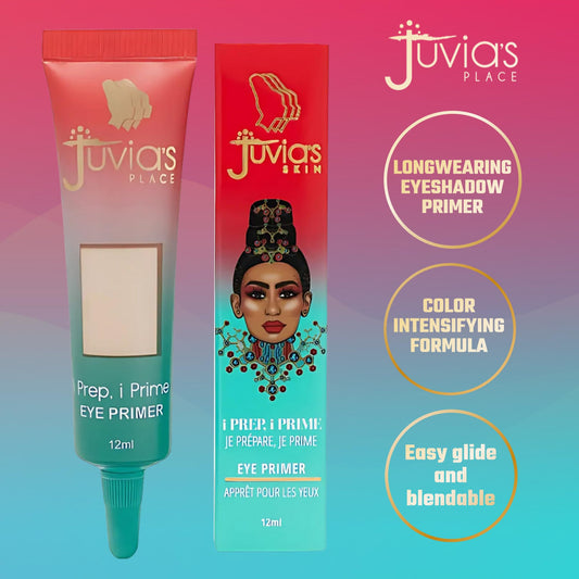 Juvia's Place i Prep, i Prime boosts eyeshadow color intensity for vibrant looks.